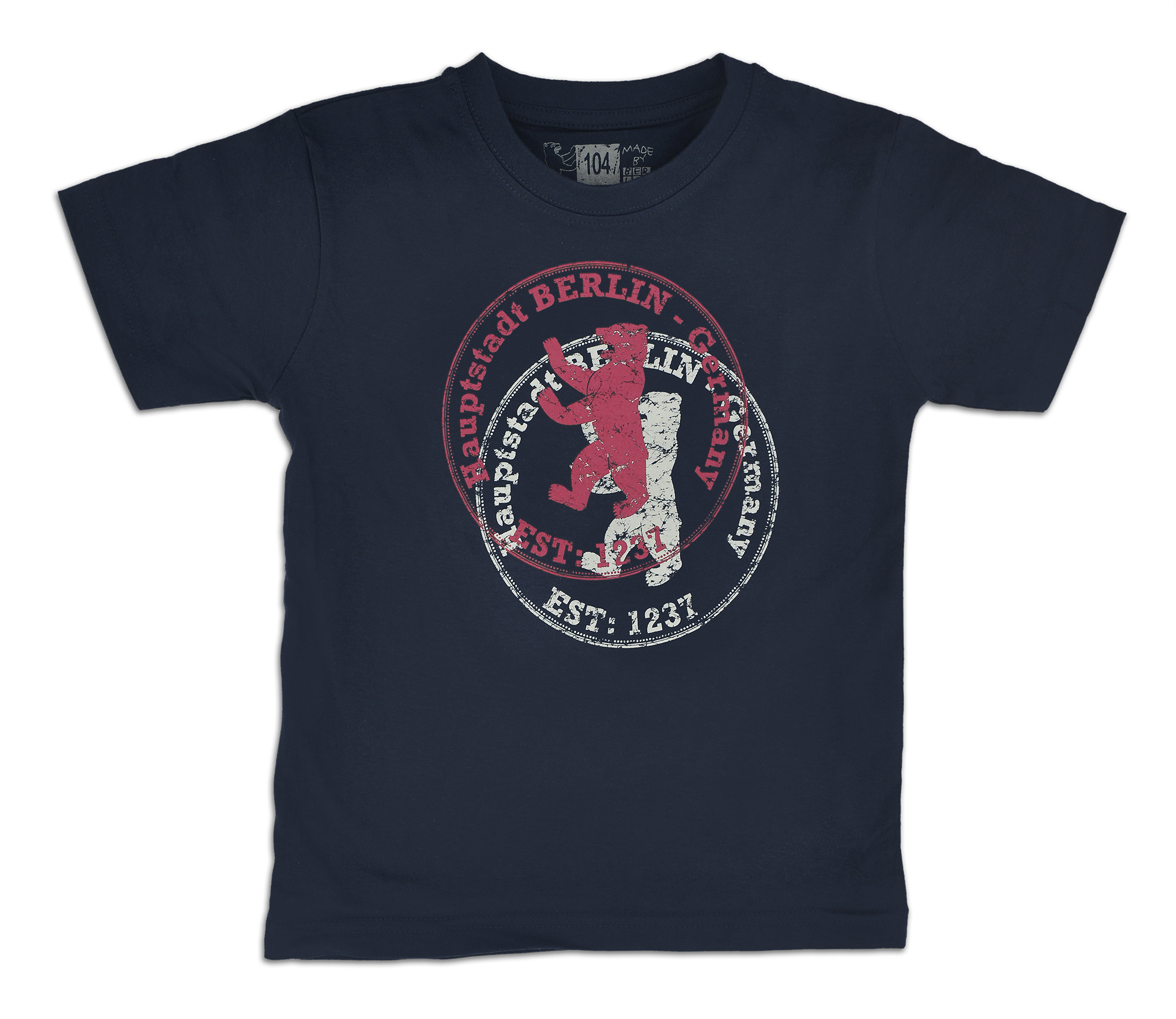 Kids T-Shirt BERLIN Stempel, schwarz